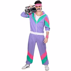 Widmann Costume pour Adulte Survêtement des années 80 - 98790