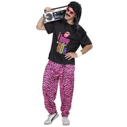 Déguisement jogging I love 80s grande taille homme
