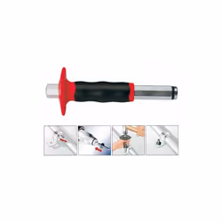 fonctionnalités pour l'application des ongles de percussion directement dans le béton. Logement spécial qui empêche l'ongle d ...