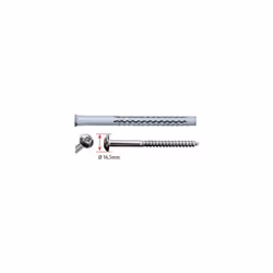 Cheville longue nylon universelle GX-L G&B + Vis zing anti intrusion tête ronde - 970 - NYLON GX-L est la nouvelle cheville p ...