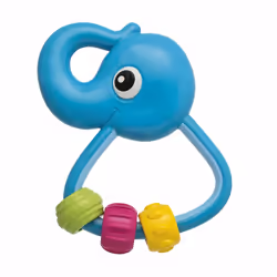 Chicco Hochet Éléphant, Plastique, Bleu