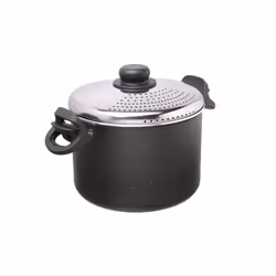 Moneta Etnea, 4 L, Rond, Aluminium, Noir, Aluminium, Artech Stone, Vitrocéramique, Gaz, Halogène, Plaque étanche