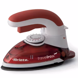 Ariete 00S622400AR0, Fer à repasser à sec ou à vapeur, Semelle en acier inoxydable, Rouge, Blanc, Intégré, 800 W