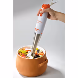 Ariete 00C088100AR0 blender Mélangeur par immersion 200 W Orange, Acier inoxydable, Blanc - Vue supplémentaire 4