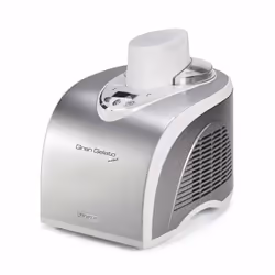 Ariete 0693/00, Compresseur pour sorbetière, 2 bols, LCD, Graduated container, Tactile, Argent, Blanc