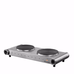 Ariete 00C099420AR0, Noir, Gris, Comptoir, 22.5 cm, Plaque scellée, En fonte, 2 zone(s)
