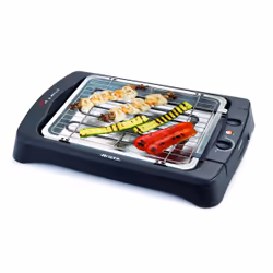 Ariete 733, 2200 W, Barbecue, Electrique, Dessus de table, Réseau, Noir