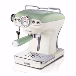 Ariete 1389/14, Machine à expresso, 0,9 L, Dosette de café, Café moulu, 850 W, Beige, Vert