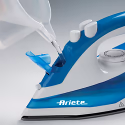 Ariete 00S623400AR0 fer à repasser Fer à repasser à sec ou à vapeur Teflon soleplate 2000 W Bleu, Blanc