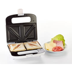 Ariete 1984 Machine à sandwich, 750 W, brand sandwich en 2 parties, plaques antiadhésives, rangement du cordon, lumière allumée, position de