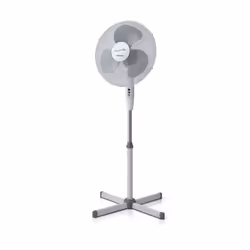Ariete 00B084500AR0, Ventilateur à lame domestique, Gris, Blanc, Sol, Métal, Plastique, 40 cm, Boutons