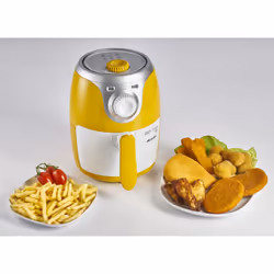 Ariete 00C461500AR0 friteuse Unique 2 L Autonome 1000 W Friteuse d’air chaud Argent, Blanc, Jaune