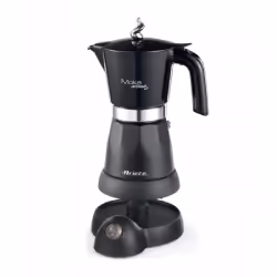 Ariete Moka 1368, Cafetière moka électrique, Café moulu, 480 W, Noir