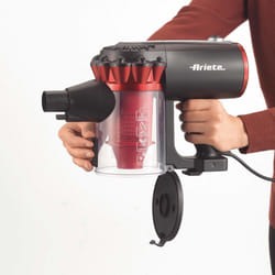 Ariete Handy Force Rbt aspirateur de table Noir, Rouge Sans sac