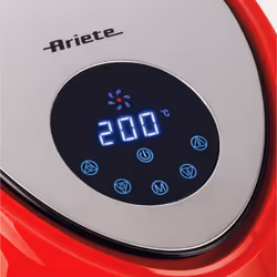 Ariete 4618/01 Unique 5,5 L Autonome 1800 W Friteuse d’air chaud Rouge, Acier inoxydable