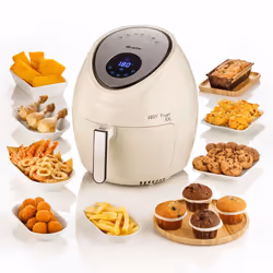 Ariete 4618/02 Unique 5,5 L Autonome 1800 W Friteuse d’air chaud Beige, Acier inoxydable