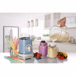 Ariete 00C056815AR0 blender 1,5 L Mélangeur de table 500 W Bleu, Argent, Blanc