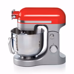 Ariete 1589/00, Robot mixer, Rouge, Batteur, Pétrisseur, Mélange, 5,5 L, Aluminium, Acier inoxydable