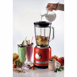 Ariete 00C058500AR0 blender 1,5 L Mélangeur de table 1000 W Rouge, Acier inoxydable