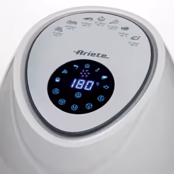 Ariete 00C461803AR0 friteuse Unique 5,5 L Autonome 1800 W Friteuse d’air chaud Acier inoxydable, Blanc