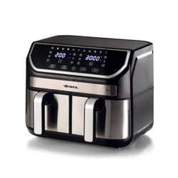 Ariete 4625/00 Double 9 L Autonome 2100 W Friteuse d’air chaud Noir, Argent