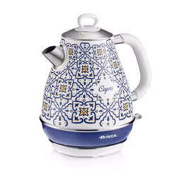 Ariete 2869/0C, 1,7 L, 2000 W, Bleu, Multicolore, Métal, Indicateur de niveau d'eau, Sans fil