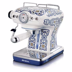 Ariete 1389/1C, Machine à expresso, 0,9 L, Dosette de café, Café moulu, 850 W, Bleu, Multicolore