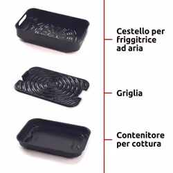 Ariete 4635/00 Unique 8 L Autonome 1700 W Friteuse d’air chaud Noir