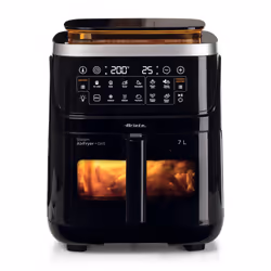 Ariete 4636/00, Friteuse d’air chaud, 7 L, 200 °C, Unique, Noir, Tactile