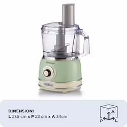 Ariete Vintage Line 1781/04 robot de cuisine 1000 W 2,1 L Vert - Vue supplémentaire 2