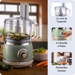 Ariete Vintage Line 1781/04 robot de cuisine 1000 W 2,1 L Vert - Vue supplémentaire 4