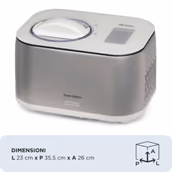 Ariete 0644/00 Compresseur pour sorbetière 100 W Acier inoxydable - Vue supplémentaire 5