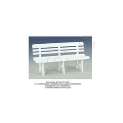 Banc blanc banc olimpia en polypropylA ne 160 x 53 xh 77 couleur blanc