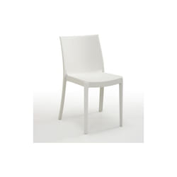 Bica - Chaise empilable Perla en polypropyle'ne blanc avec pieds antide'rapants cm 47x55x82 h pour inte'rieur et exte'rieur