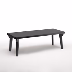 Bica Bergen, Graphite, Polypropylène (PP), Forme rectangulaire, 4 pieds, 8 personne(s), 17 kg