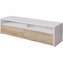 Bica - Meuble tv Henderson, Meuble tv, Buffet de salon bas moderne, Buffet télévision de salon avec 2 portes, 130x40h36 cm, B ...
