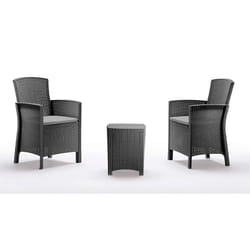 Carrefour 8003723491218 ensemble de meubles de jardin Gris