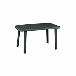 Table d'exte'rieur cayman en polypropyle'ne finition brillante verte 140x90x72 cm