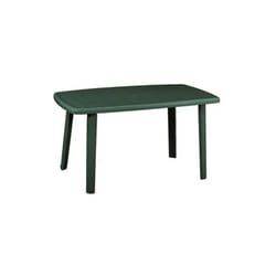 Table d'exte'rieur cayman en polypropyle'ne finition brillante verte 140x90x72 cm