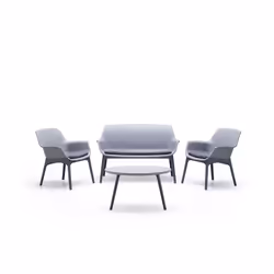 Bica Luxor Lounge Set, Graphite, Gris, 4 siège(s)