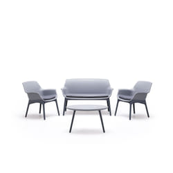 Bica Luxor Lounge Set ensemble de meubles de jardin Graphite, Gris