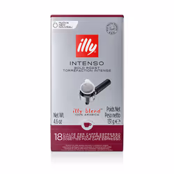 Illy 7999, Dosette de café, Espresso, Café fortement torréfié, 18 tasses, Multicolore, Boîte
