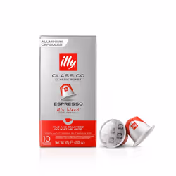 Illy Classico, Capsule de café, Espresso, Nespresso, Rouge, Argent, Boîte, 10 pièce(s)