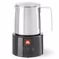 Mousseur à lait - Illy - Noir Argenté - Acier inoxydable - 250 ml - Design moderne