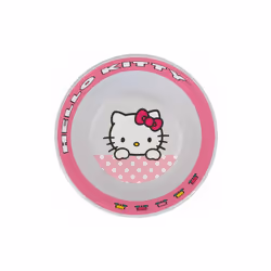 Bol mélamine Hello Kitty Dim : 14 x 5 cm Ne pas mettre au four micro ondes Lavable en machine