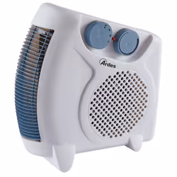 Ardes Tepo Double, Chauffage de ventilateur électrique, Intérieure, Blanc, Rotatif, 2000 W, 1000 W