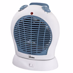 Ardes AR4F03O, Chauffage de ventilateur électrique, Fil de tungstène, IPX0, Intérieure, Sol, Blanc