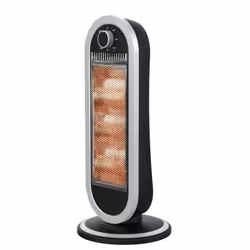 Ardes AR4B01, Chauffage électrique à infrarouge, Fibre de carbone, Intérieure, Noir, Argent, 900 W