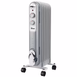 Ardes AR4R07S, Chauffage électrique à bain d’huile, Huile, CE, Intérieure, Sol, Noir, Gris, Blanc