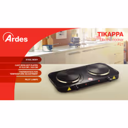 Ardes AR1F21 plaque Noir Comptoir Plaque scellée 2 zone(s)